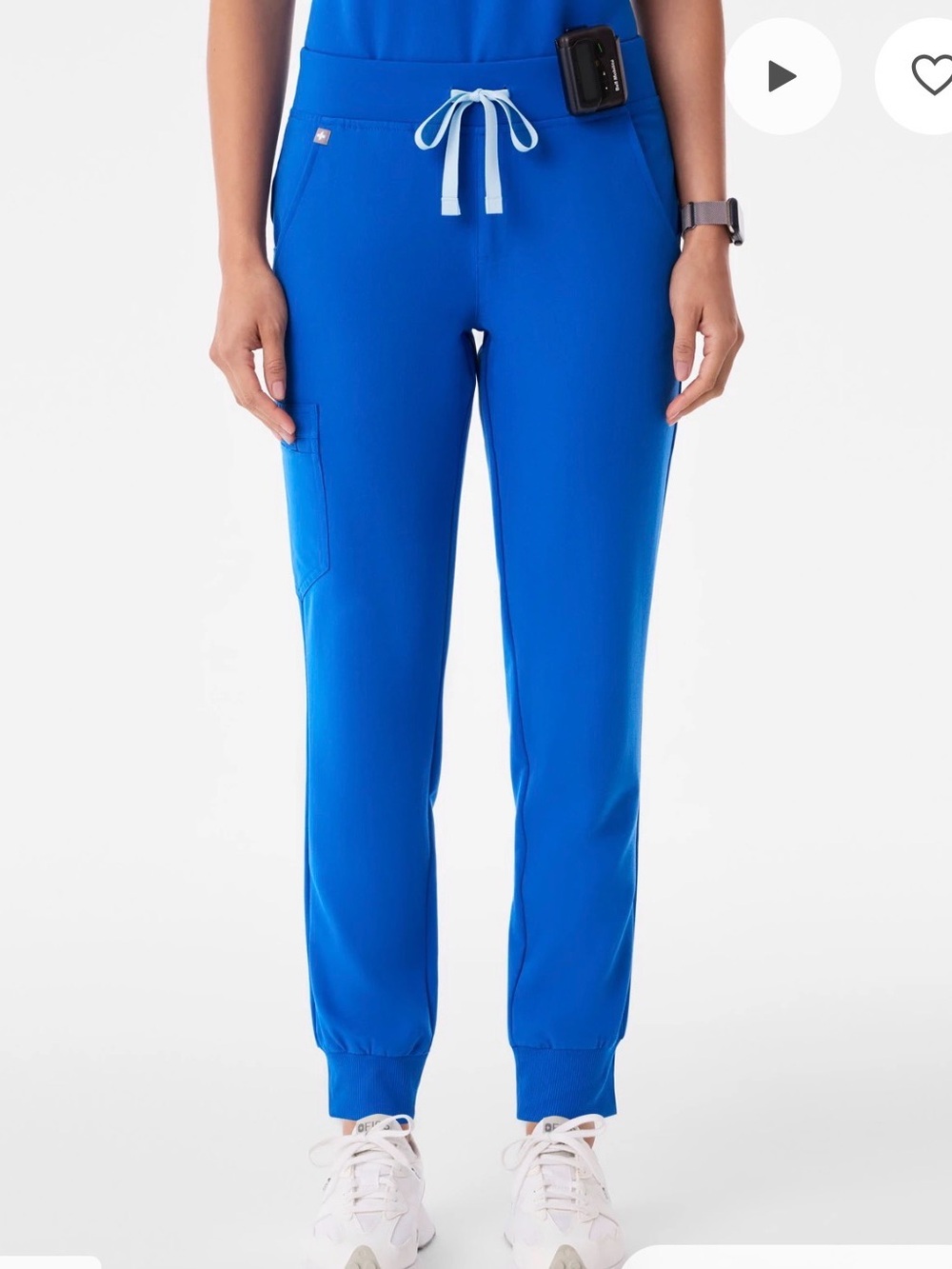 Figs Royal Blue Drawstring Zamora Jogger Scrubs